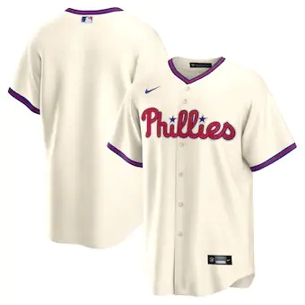 mens nike cream philadelphia phillies alternate replica tea